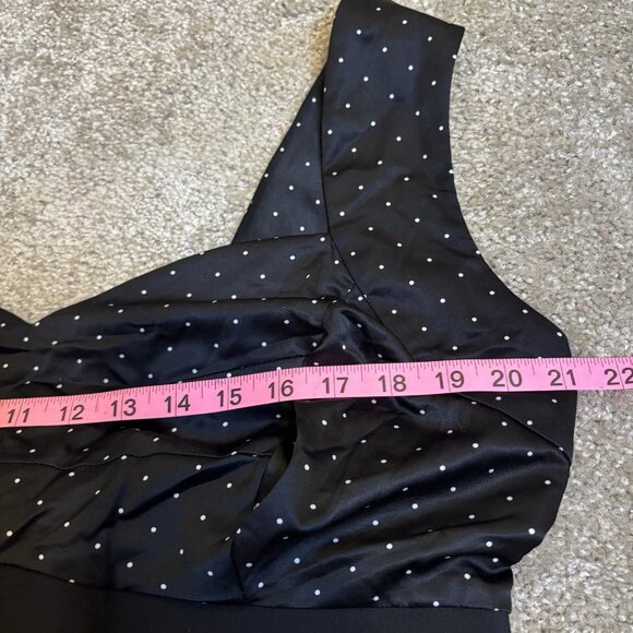 NWT Torrid Sleeveless Swing Dress Size 18 Polka Dot, White/Black, Retro 50s #238 - Picture 8 of 8